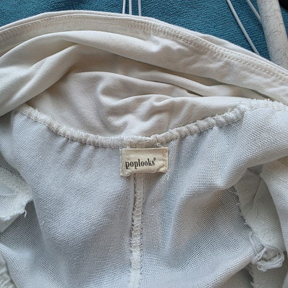 Chic Cream Wide Leg Women's Pants - Picture 3 of 3